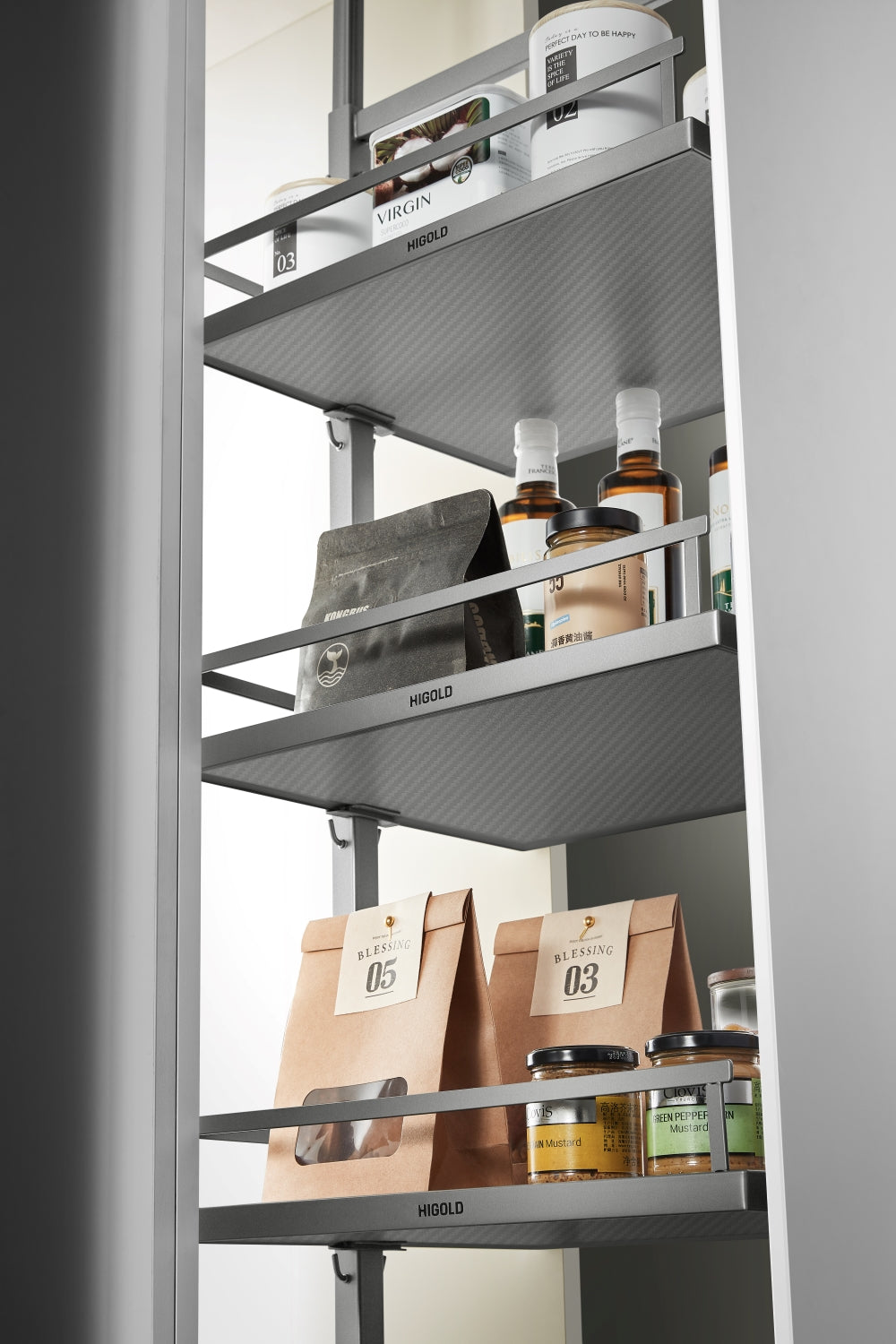 300mm Pull Out Larder Storage