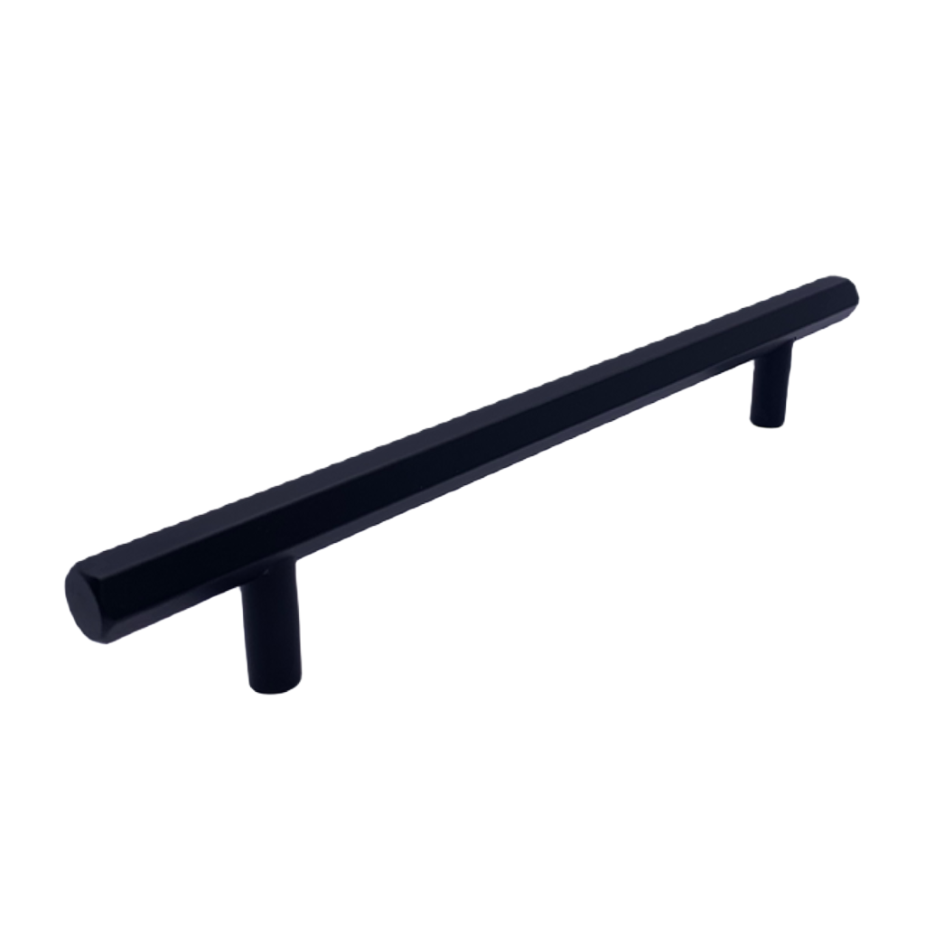 Hex Style T Bar Handle - ACL468 - Black/Gold