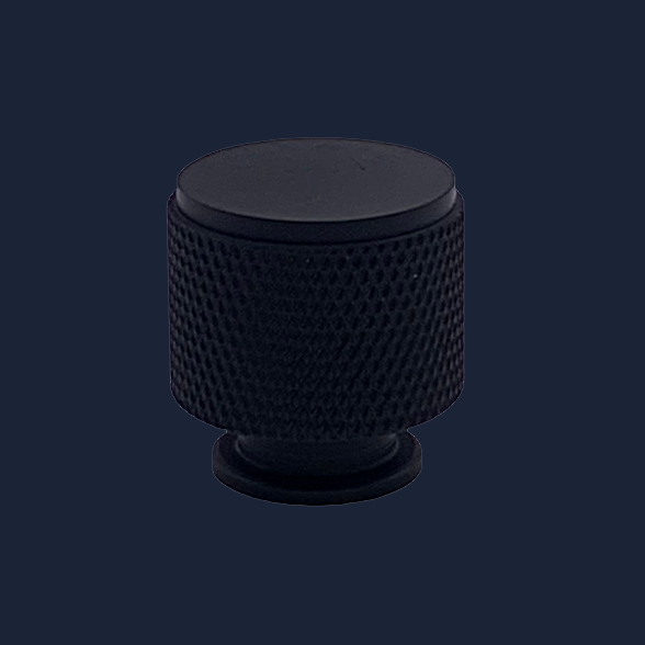 Knurled Knob Handle - ACL464 - Black/Brushed Nickel