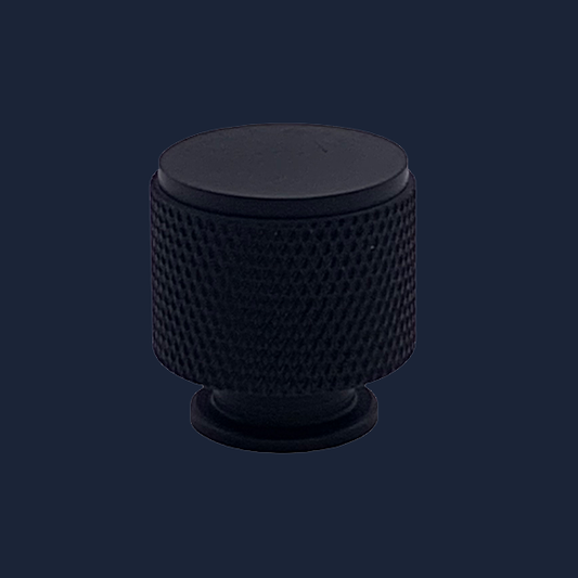 Knurled Knob Handle - ACL464 - Black/Brushed Nickel