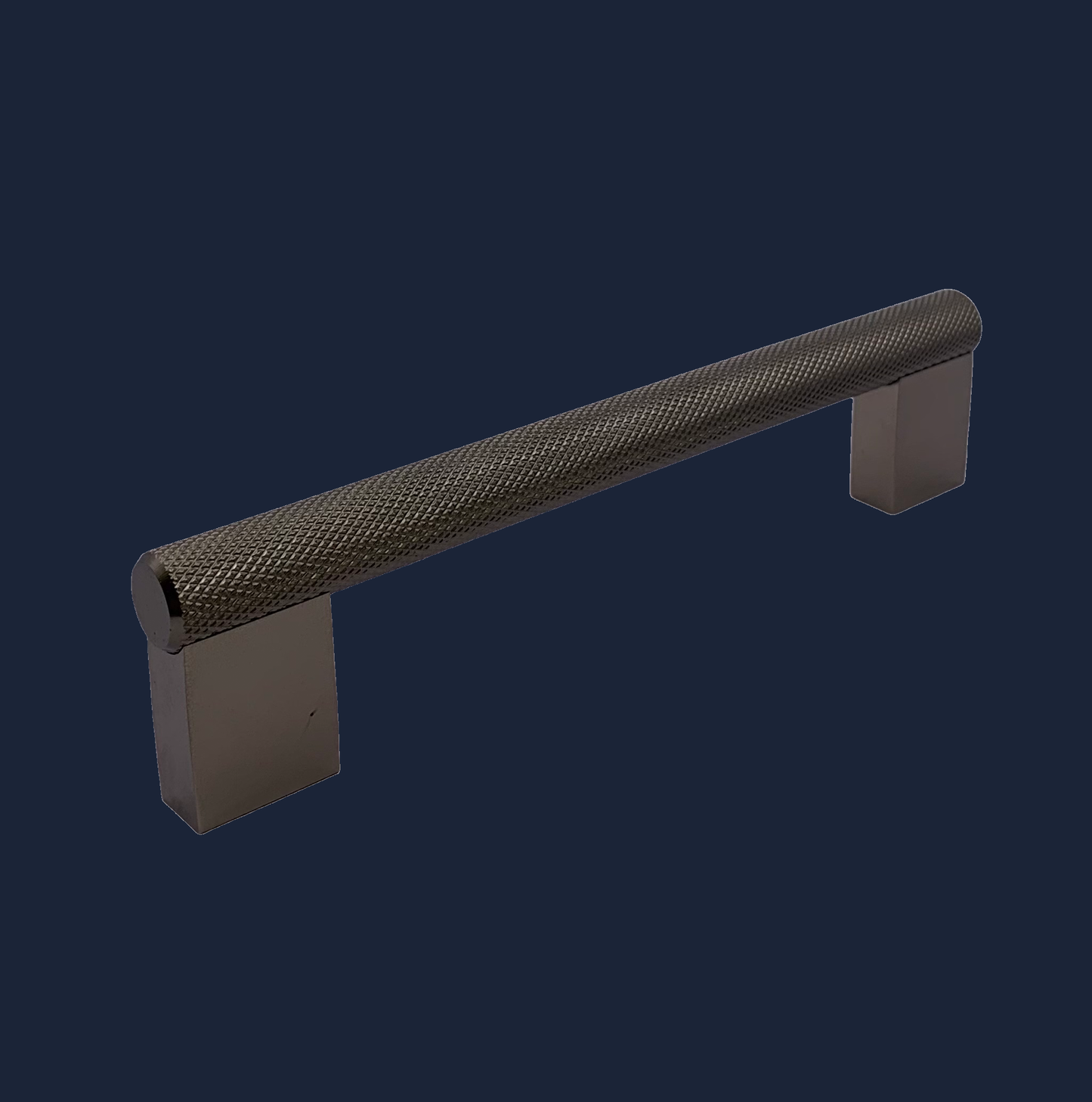 Knurled Bar Pull Handle - Black/Brushed Nickel - ACL460