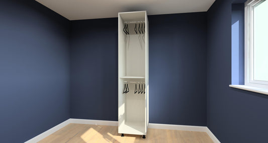 Single Wardrobe + Double Hanging