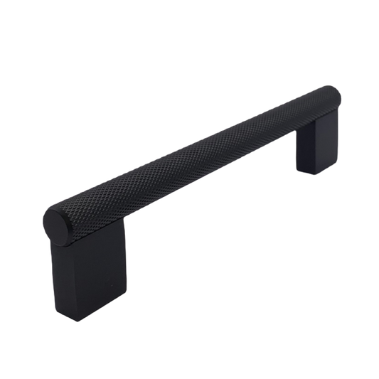 Knurled Bar Pull Handle - Black/Brushed Nickel - ACL460